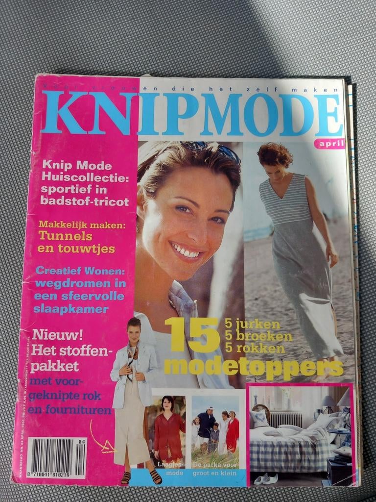 Knipmode april 1999 - 15 modetoppers, Ophalen of Verzenden