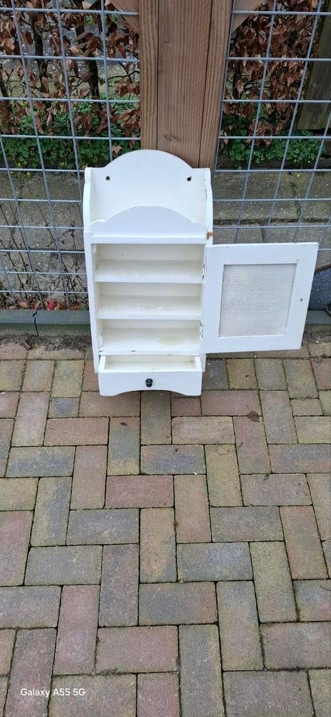 Retro kruidenkastje wit - 70 x 36 cm, Ophalen, Gebruikt