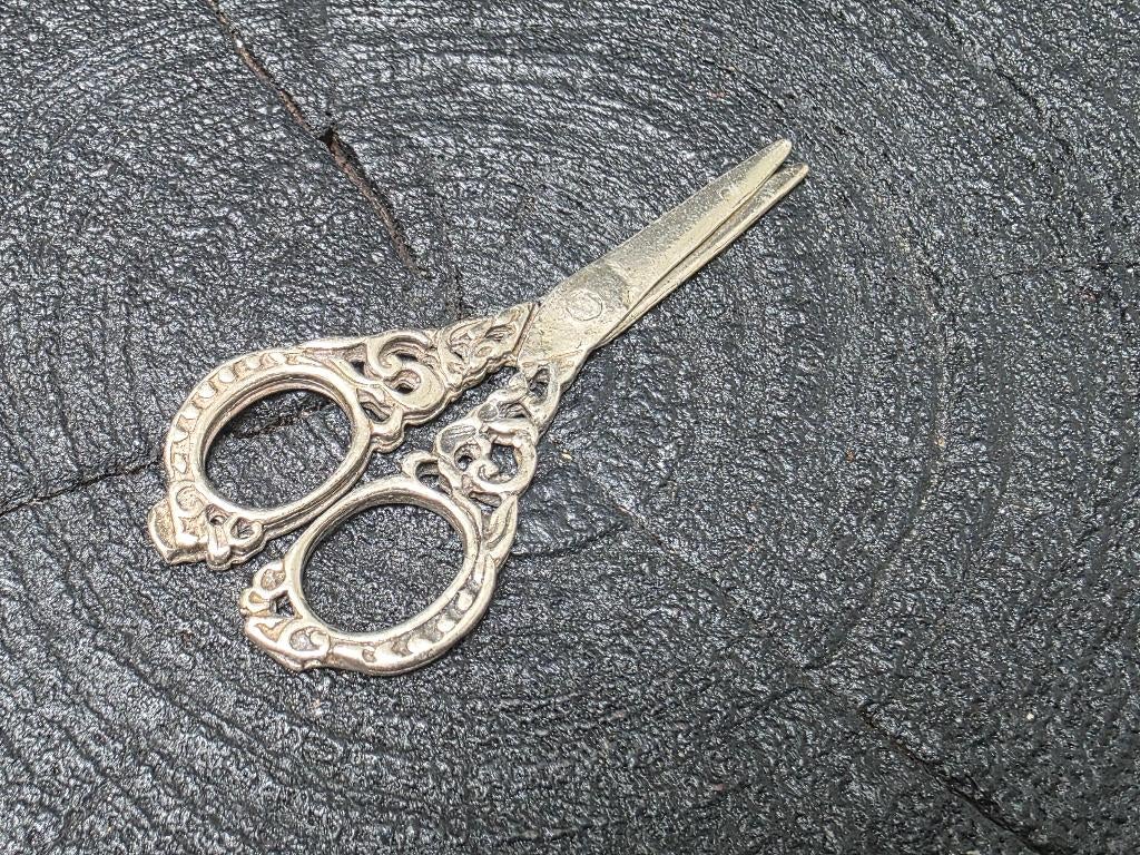 Zilveren miniatuur schaar, Verzenden, Zilver