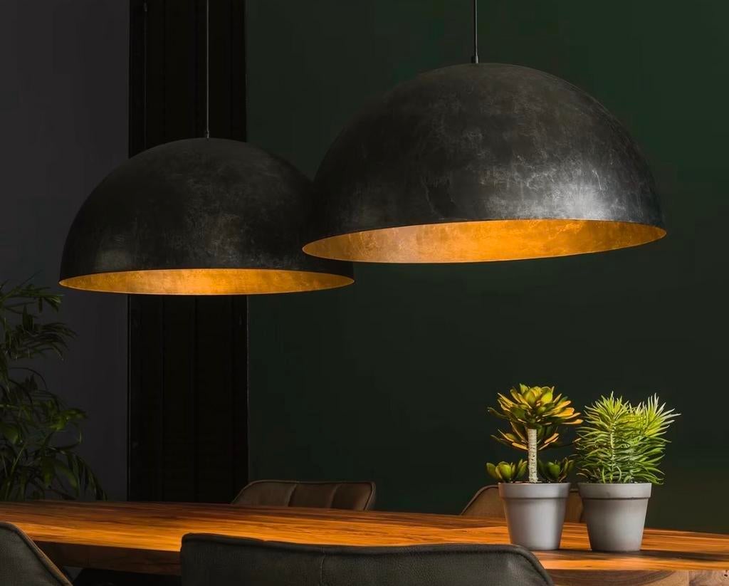 Dinand Hanglamp 2-lamps Ø60cm Charcoal, Ophalen, Nieuw, Metaal, Minder dan 50 cm