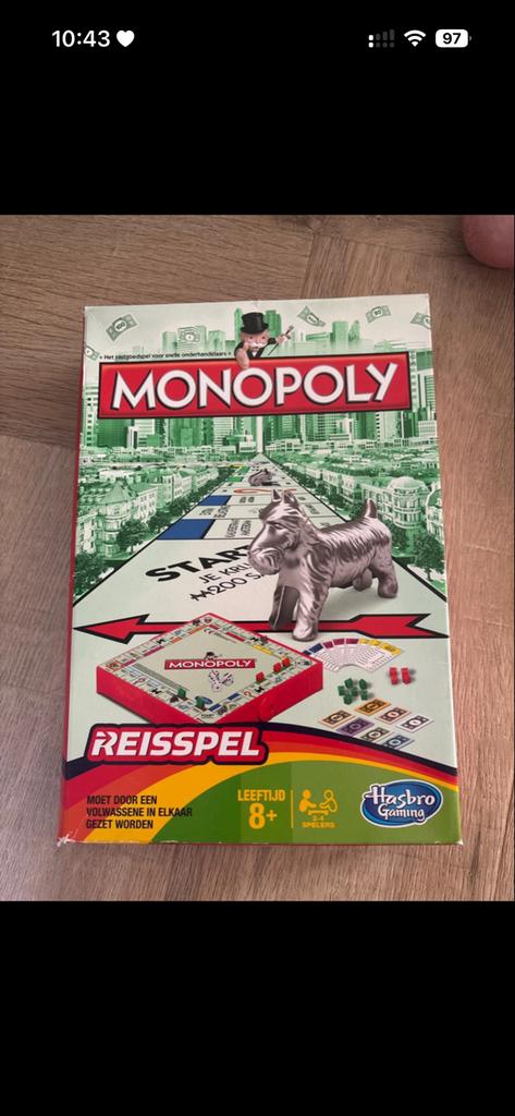 Monopoly Reisspel - Compleet en in keurige staat, Een of twee spelers, Ophalen of Verzenden, Zo goed als nieuw, Reisspel