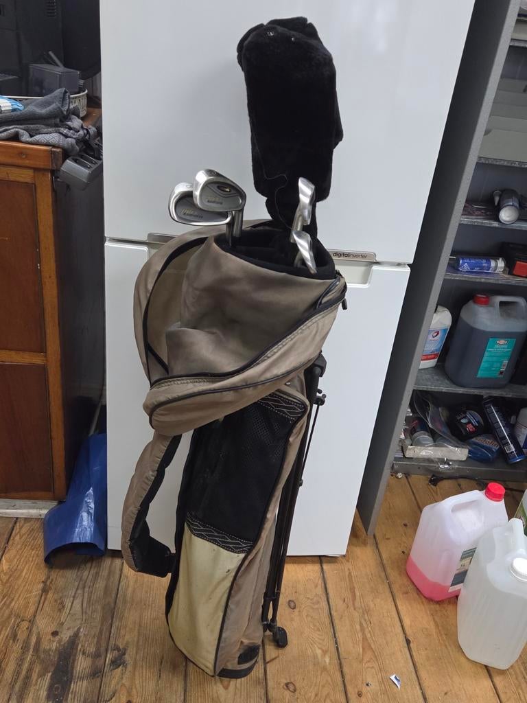 Golfset met tas en clubs Spalding pro responce, Ophalen of Verzenden