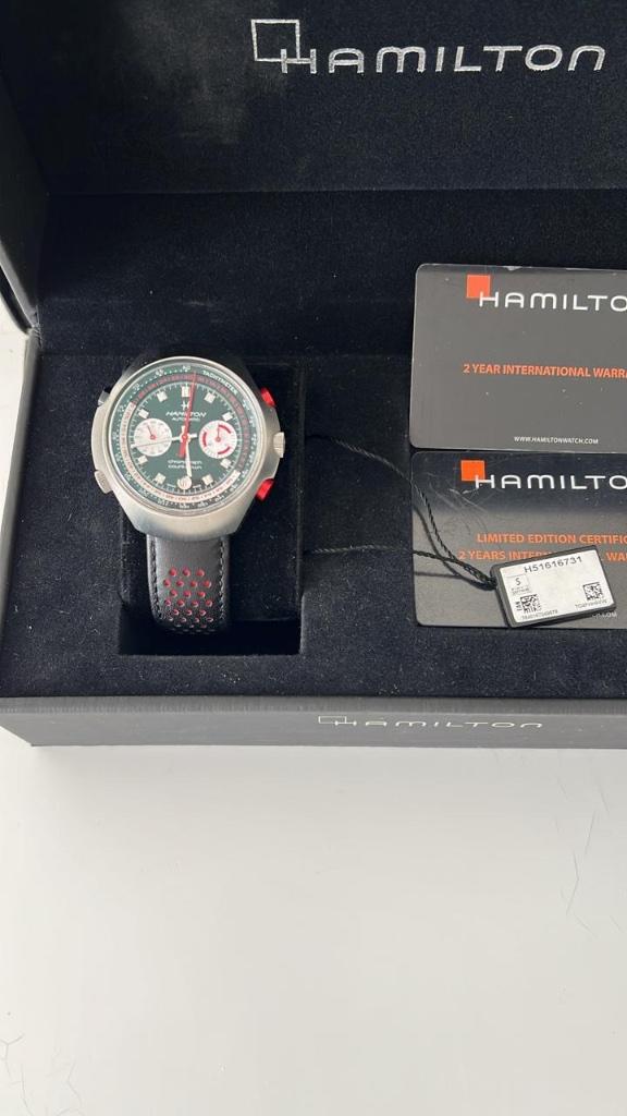 Hamilton Mitic 50 Automatic Limited Edition Collector, Sieraden, Tassen en Uiterlijk, Horloges | Heren, Overige merken, Leer, Staal