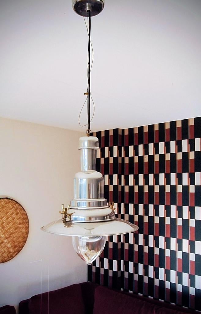 OTTAVA Ikea Hanglamp Glas Messing Als nieuw, Ophalen of Verzenden, Zo goed als nieuw, Glas, Minder dan 50 cm