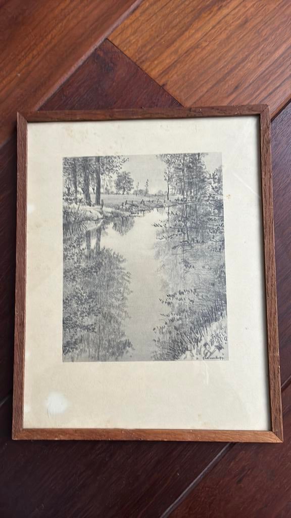 Litho Ad van der Kop, Antiek en Kunst, Ophalen of Verzenden