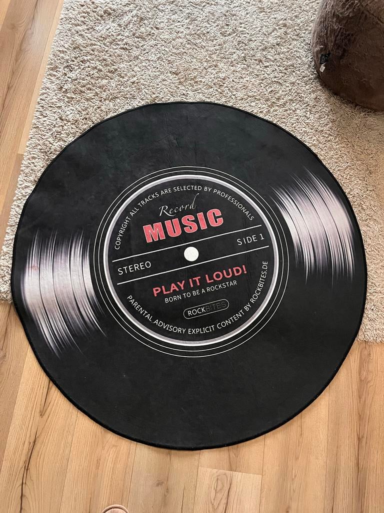 Vinyl Tapijt - Rock 'n' Roll Vloerkleed, Ophalen, Zo goed als nieuw, Rechthoekig, 100 tot 150 cm