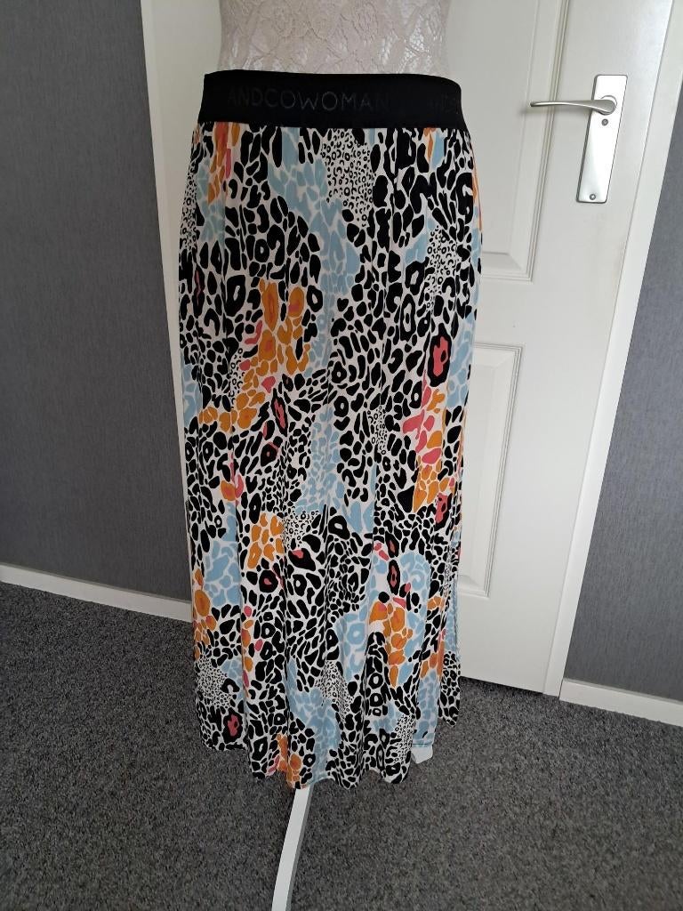 Rok &CO Woman  Maat : L Kleur : blauw Oker zwart, Kleding | Dames, Rokken, Overige kleuren, Maat 42/44 (L), &Co Woman, Nieuw