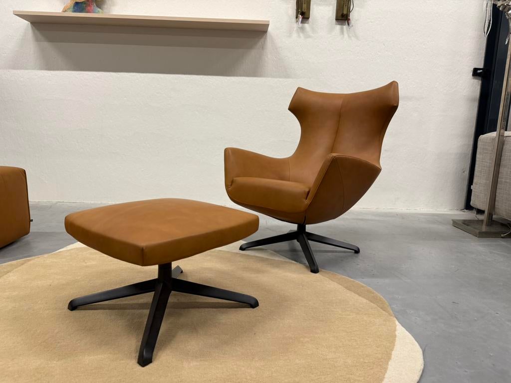 Nieuw Design on Stock Nosto Fauteuil met hocker Loxton Cave, Huis en Inrichting, Fauteuils, 75 tot 100 cm, Ophalen of Verzenden