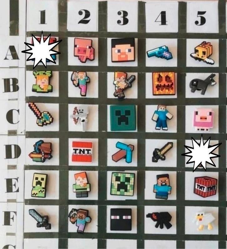 F: Minecraft Schoenbedels Pins voor de Crocs, Verzamelen, Speldjes, Pins en Buttons, Nieuw, Transport, Ophalen of Verzenden