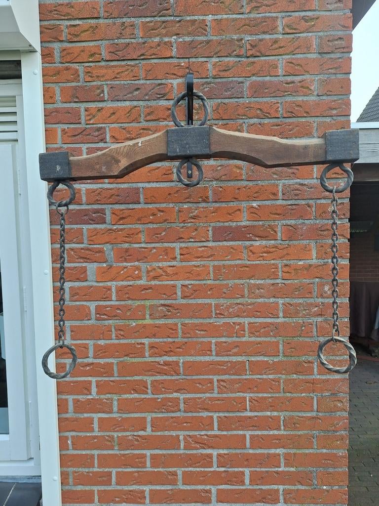 Antieke houten evenaar, Antiek en Kunst, Ophalen