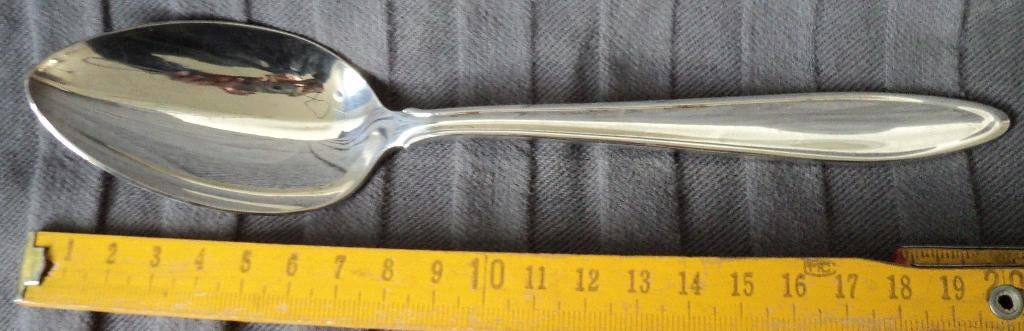 bestek lepel groot (lgc) gero verzilverd perfection, Huis en Inrichting, Keuken | Bestek, Gebruikt, Zilver, Ophalen of Verzenden