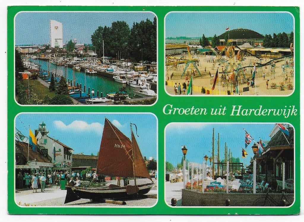 Harderwijk gelopen ansichtkaart ( B2584), Ophalen of Verzenden, 1980 tot heden, Gelopen, Gelderland