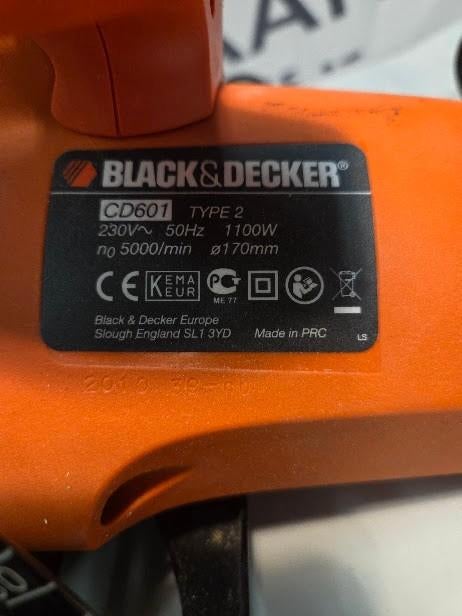 Black & Decker CD601 – cirkelzaag 1100W, Cirkelzaag, Ophalen of Verzenden, 30 tot 70 mm, 1200 watt of meer