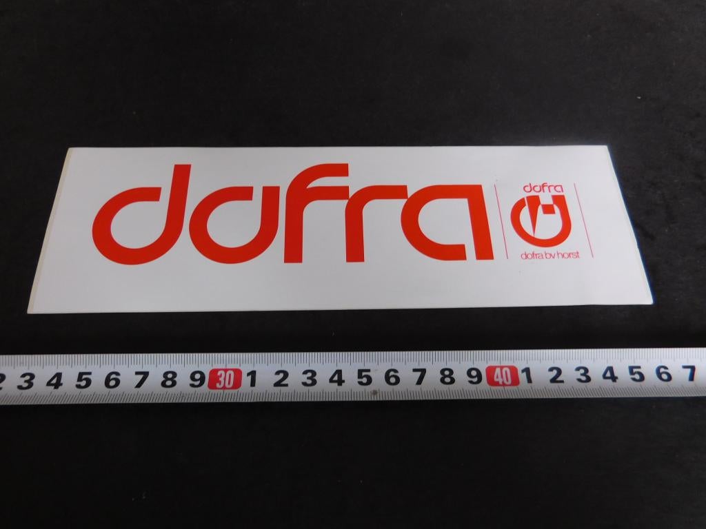 sticker Horst DOFRA bv, Verzamelen, Ophalen, Zo goed als nieuw