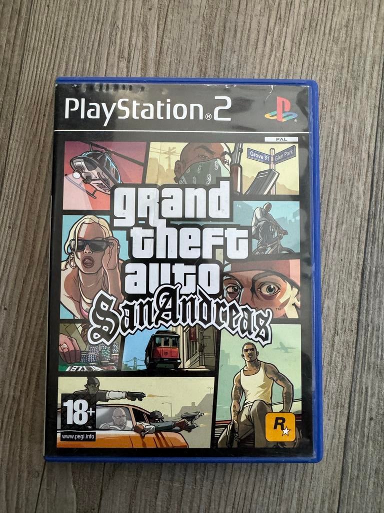 GTA San Andreas PS2 - Gebruikt, Avontuur en Actie, Gebruikt, Vanaf 18 jaar, 1 speler