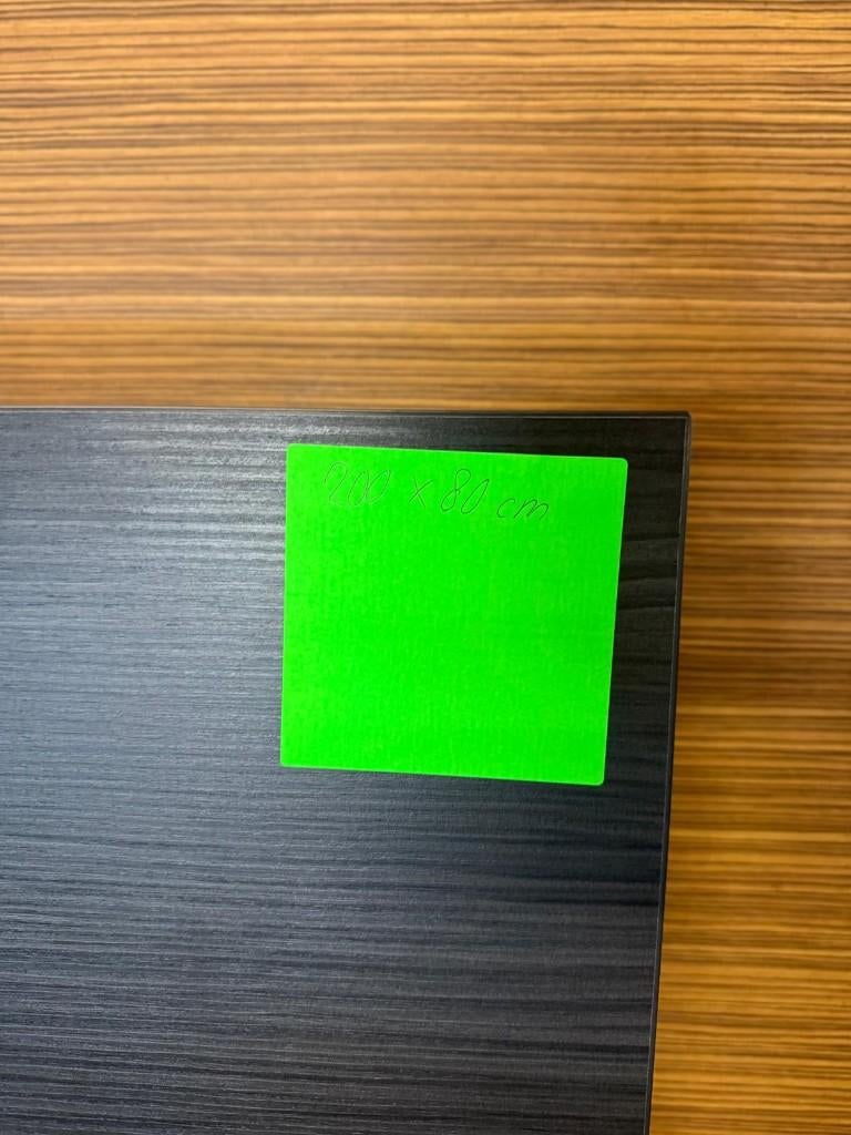 Donker Tafelblad 200x80 cm, Huis en Inrichting, Tafels | Eettafels, Ophalen, Overige materialen, Gebruikt, 200 cm of meer