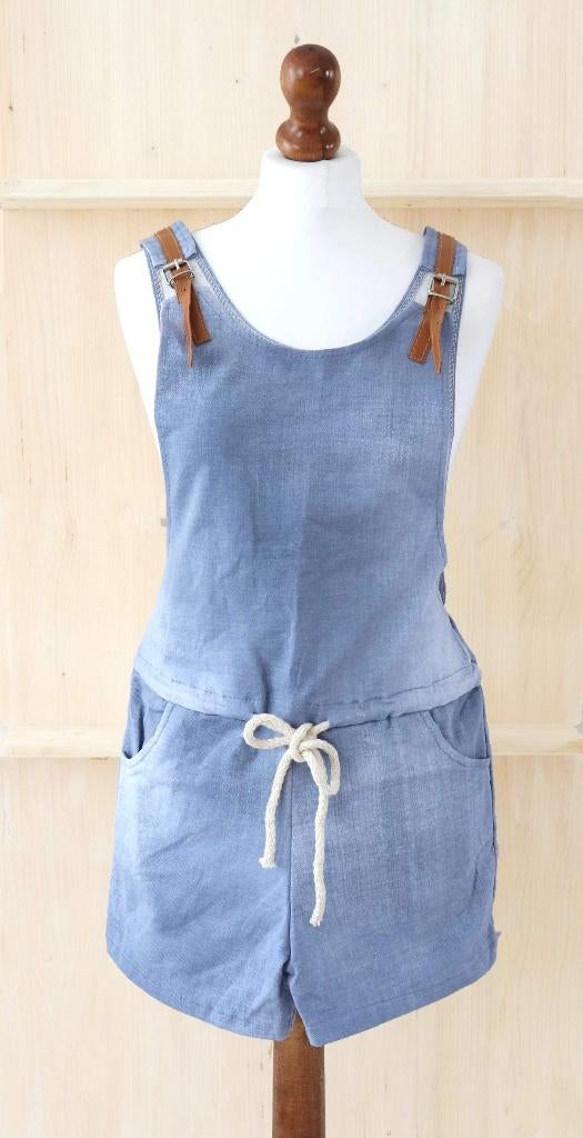 NIEUW Overall short – tuinbroek 1 maat 34/ 38 Blauw, Fashion Icon, Kort, Blauw, Nieuw