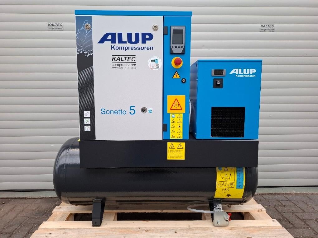 ALUP Sonetto 5 Schroefcompressor set, Ophalen, Nieuw, 400 tot 800 liter/min, Geluidgedempt