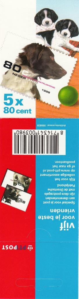 Nederland postzegelboekje PB 56 Vijf voor je beste Vrienden, Ophalen of Verzenden, Na 1940, Postfris