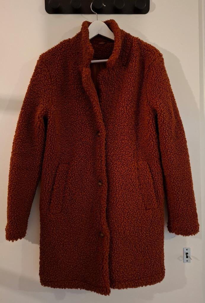 Teddy jas maat 36 / S - mooie kleur roestbruin, Ophalen of Verzenden, Zo goed als nieuw, Maat 36 (S), Beige