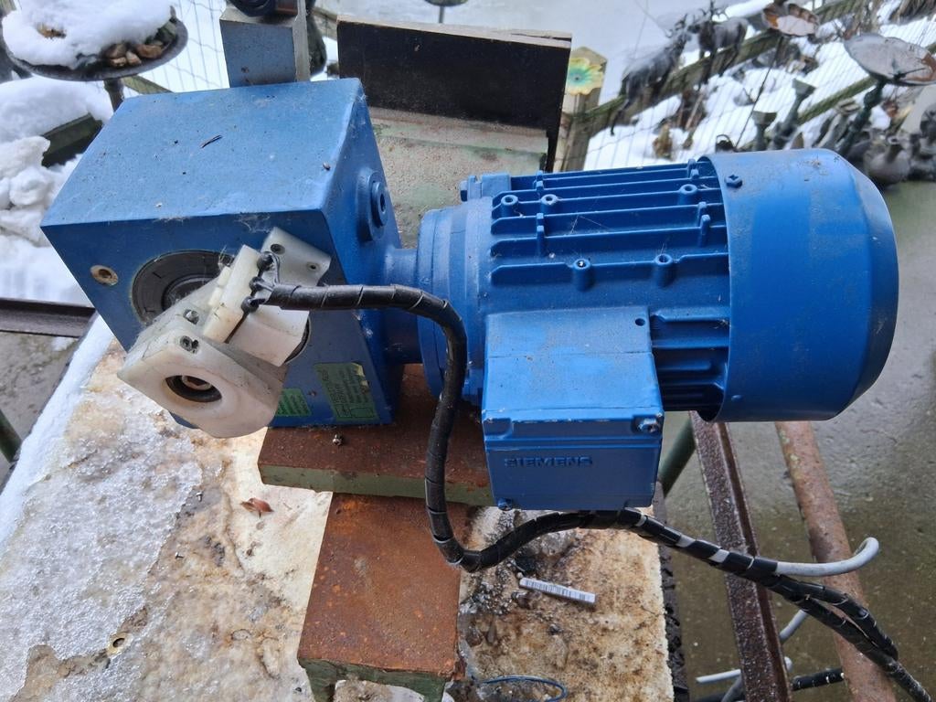 Slagboom motor, Ophalen, Elektromotor