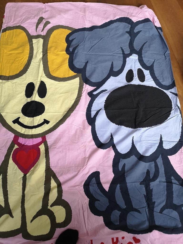 Dekbed overtrek woezel en pip, Kinderen en Baby's, Kinderkamer | Beddengoed, Gebruikt, Overige kleuren, Jongetje of Meisje, Dekbedovertrek