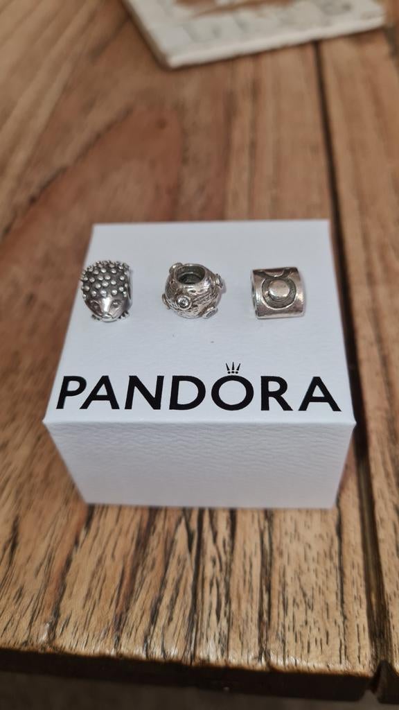 Pandora Bedels - Zilver, Gebruikt, Pandora, Ophalen of Verzenden, 2 of 3 bedels