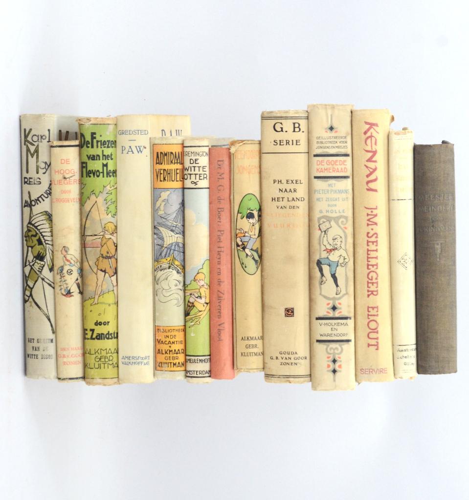 10 oude kinderboeken 1920-45 goede staat, Antiek en Kunst, Ophalen of Verzenden