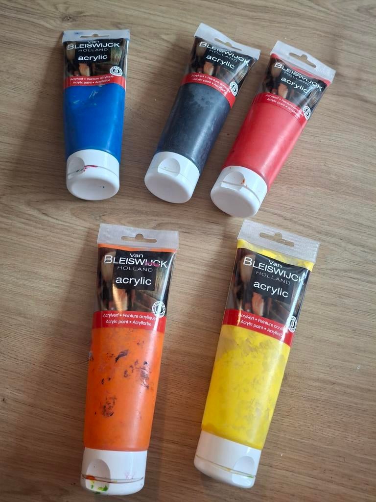 Van Bleiswijck Acrylverf Set - Diverse Kleuren, Ophalen of Verzenden, Gebruikt, Acrylverf