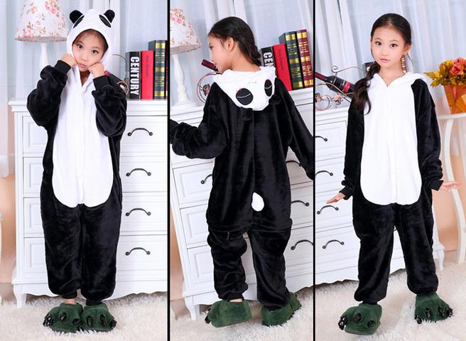 Kung Fu Panda onesie 146-152 Pak Kostuum Zwart Wit, Ophalen of Verzenden, Zo goed als nieuw, 146 t/m 152, Jongen of Meisje