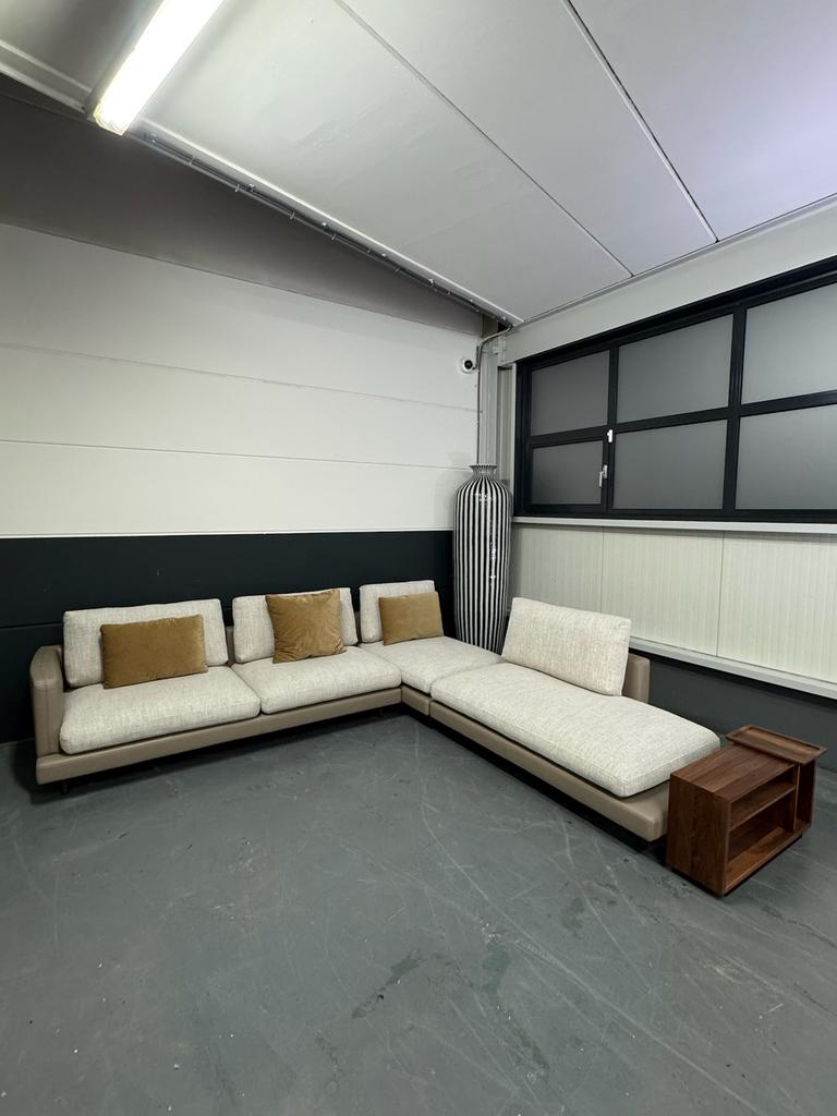 Showroommodel Rolf Benz Sina modulaire bank | stof en leder, Ophalen, Design, rolf benz, de sede, artifort, leolux, flexform, minotti