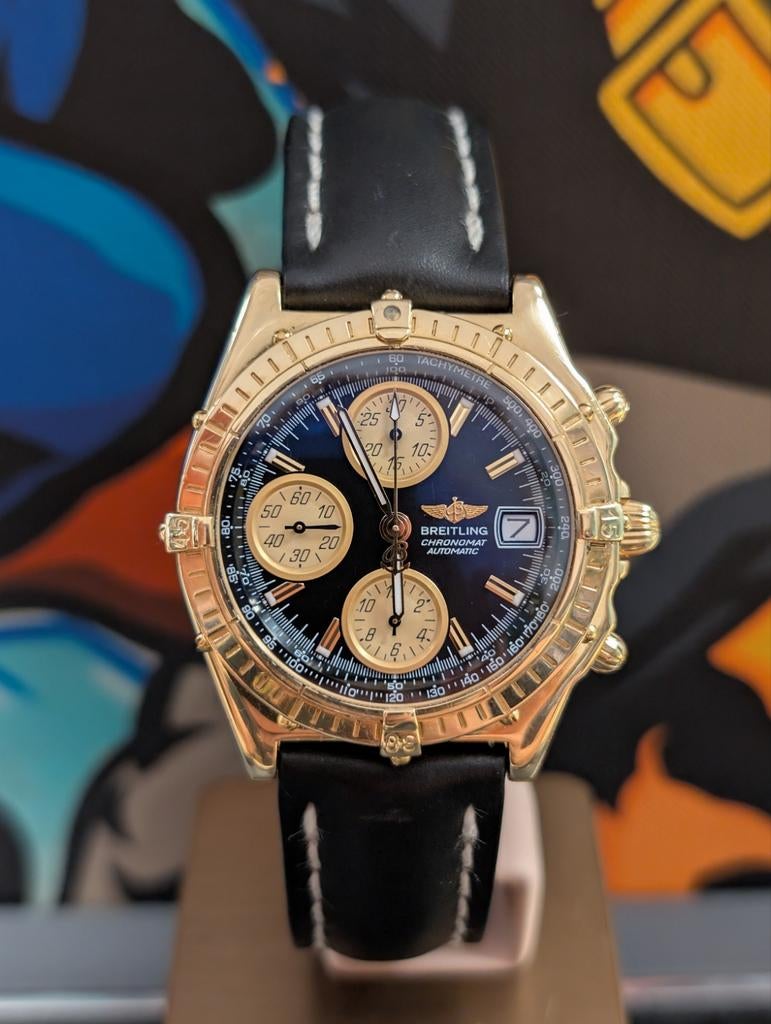 Breitling Chronomat GT 18k K13050, Ophalen of Verzenden, Zo goed als nieuw, Goud, Breitling