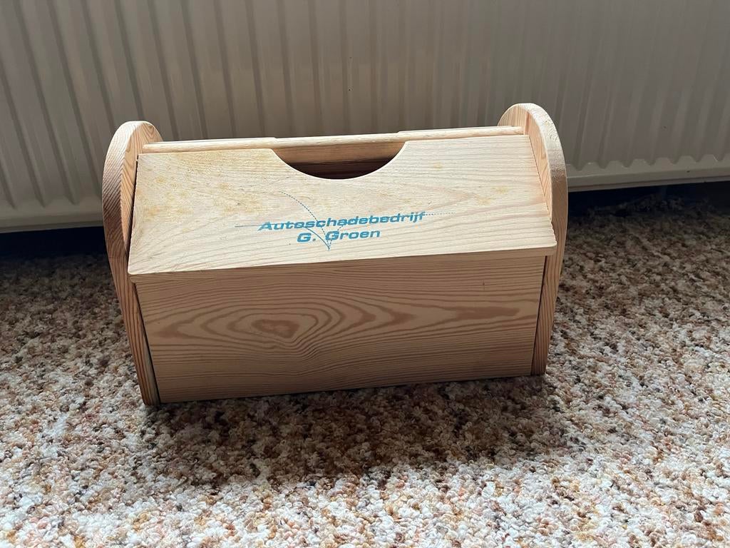 Houten gereedschapskist, Ophalen of Verzenden, Zo goed als nieuw