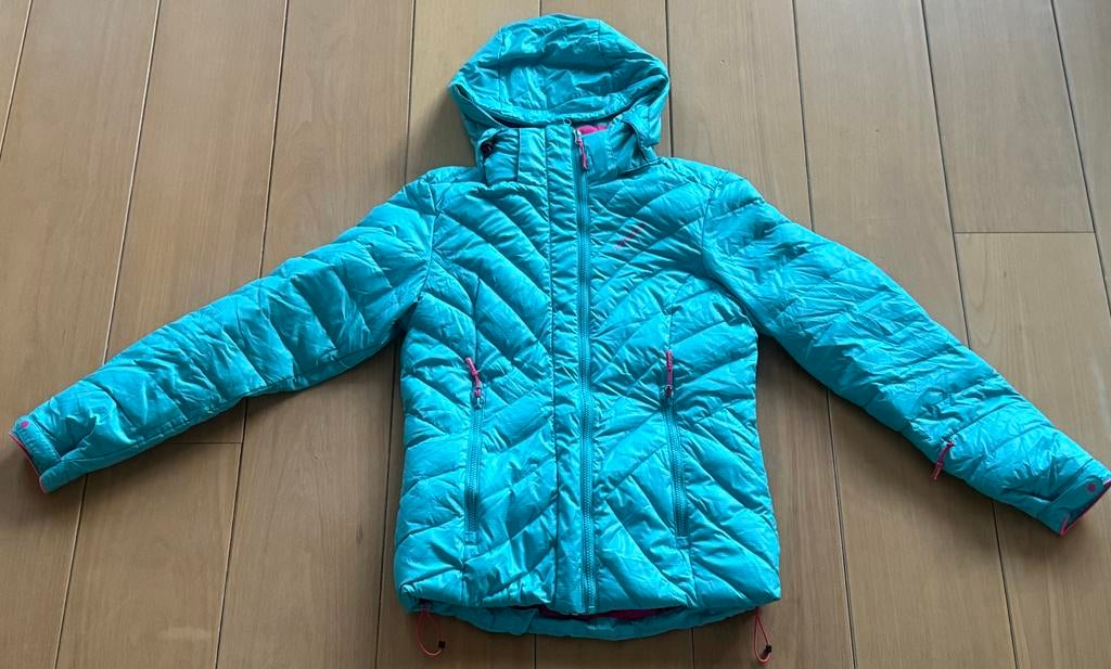 Zo goed als nieuw! Icepeak Ski jas dames maat 36 blauw/roze, Ophalen, Icepeak, Zo goed als nieuw, Jack