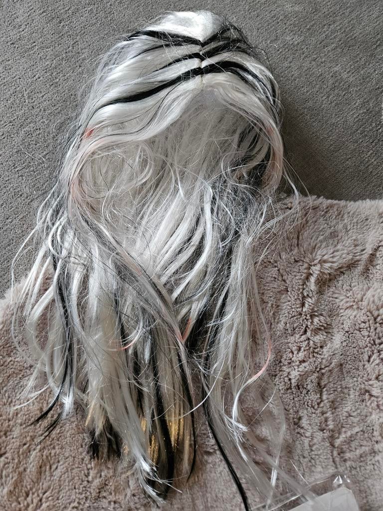 Heksen/ vampier pruik te koop, Ophalen, Zo goed als nieuw, Maat 46/48 (XL) of groter, Carnaval