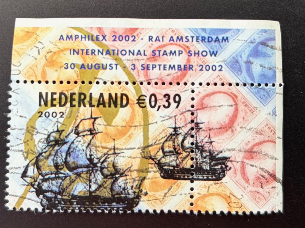 Postzegel Nederland VOC 400 jaar 1602-2002; hoektabs, Postzegels en Munten, Postzegels | Nederland, Ophalen of Verzenden, Na 1940