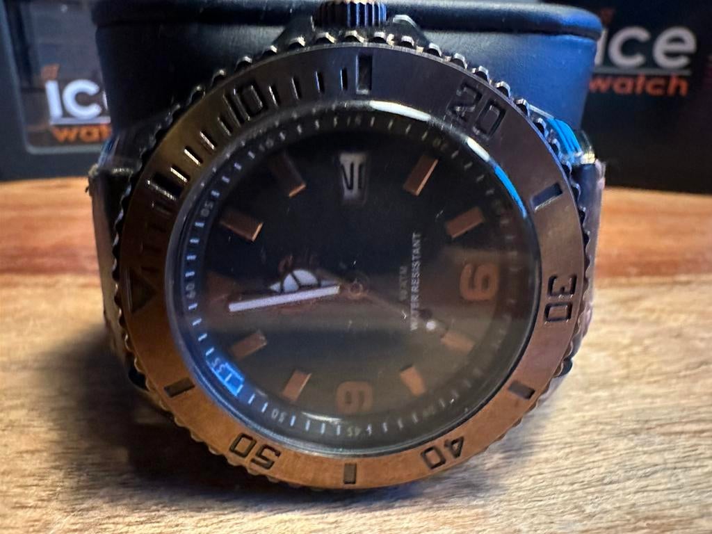 Smetteloze Ice Watch Roest Bruin Limited Edition 46mm, Overige merken, Kunststof, Leer, 9401EE, Assen