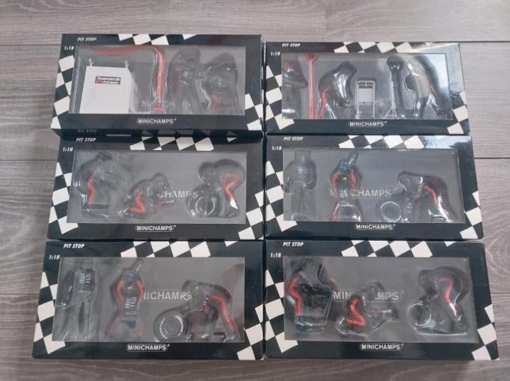 Minardi pitstop diorama 1:18 compleet, Ophalen of Verzenden, Zo goed als nieuw, Auto, MiniChamps