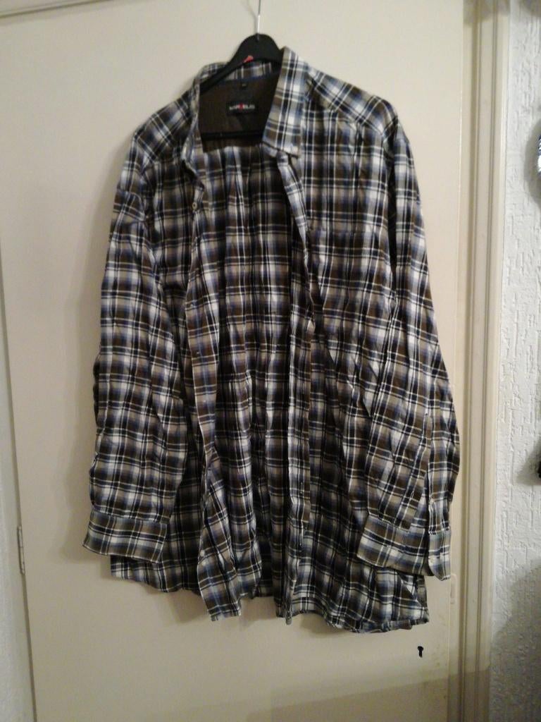 Nieuw overhemd MARVELIS ruiten fluweel KATOEN stof 3XL XXXL, Kleding | Heren, Overhemden, Ophalen of Verzenden, Nieuw, Overige kleuren