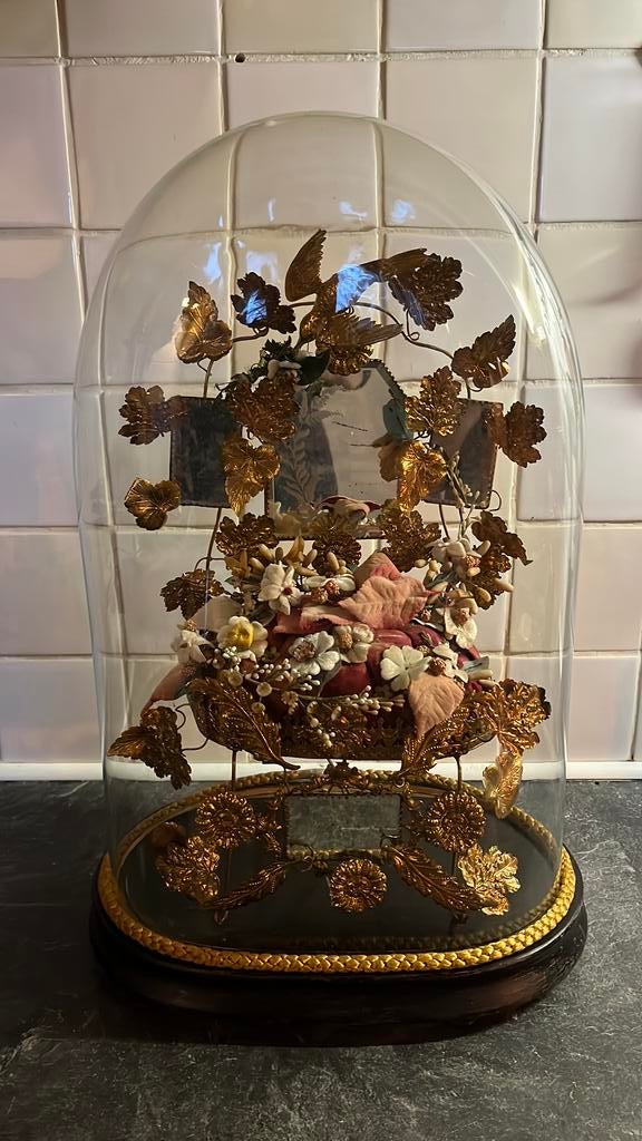 Grote Antieke Franse Bruids stolp., Antiek en Kunst, Ophalen of Verzenden