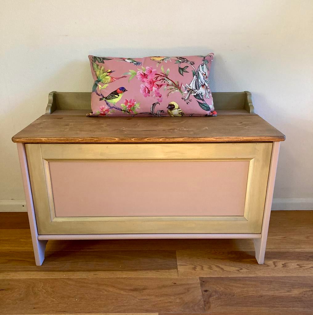 Speelgoedkist, speelgoedbankje, klepkist, dekenkist klepbank, Ophalen, Minder dan 75 cm, 105 cm of meer, Zo goed als nieuw