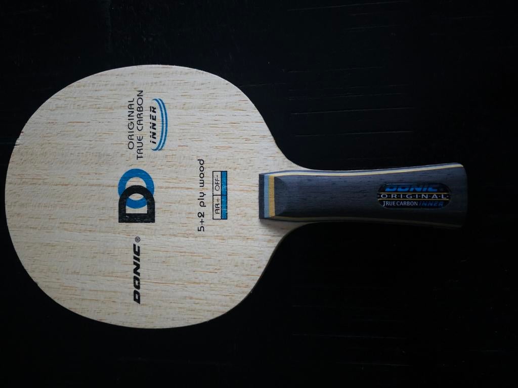 DONIC Original True Carbon Inner tafeltennis frame, Sport en Fitness, Tafeltennis, Ophalen of Verzenden, Zo goed als nieuw, Net, Batje(s) of Balletje(s)