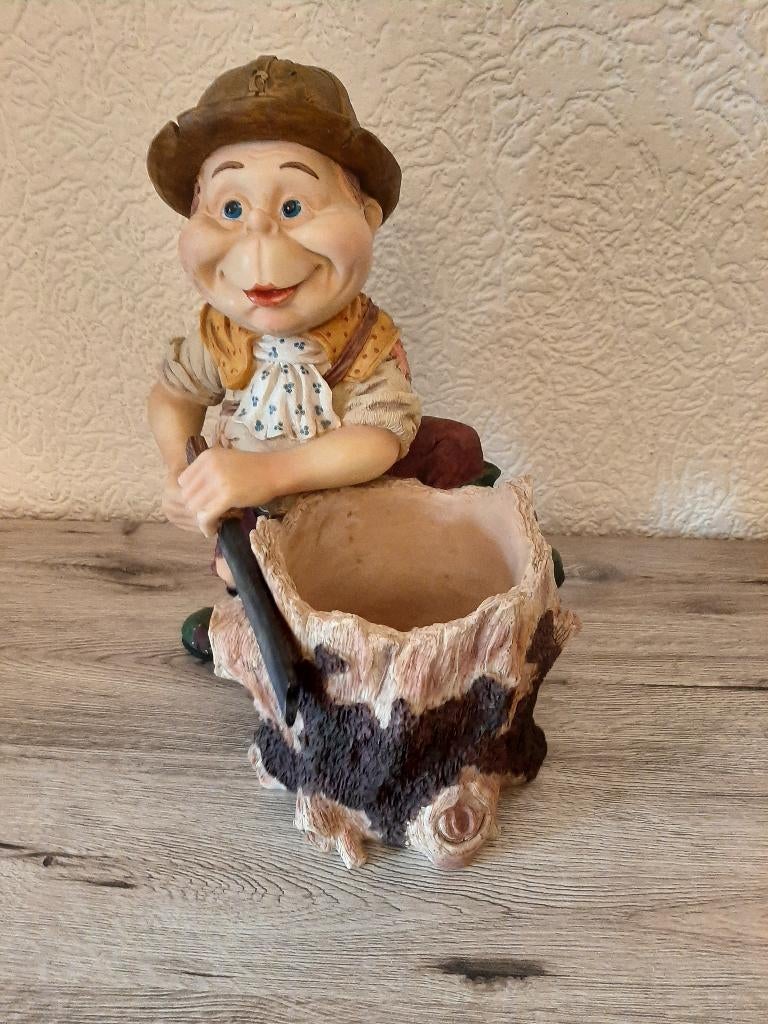 Laven efteling tuinman met zaag, Ophalen of Verzenden, Zo goed als nieuw, Beeldje of Poppetje