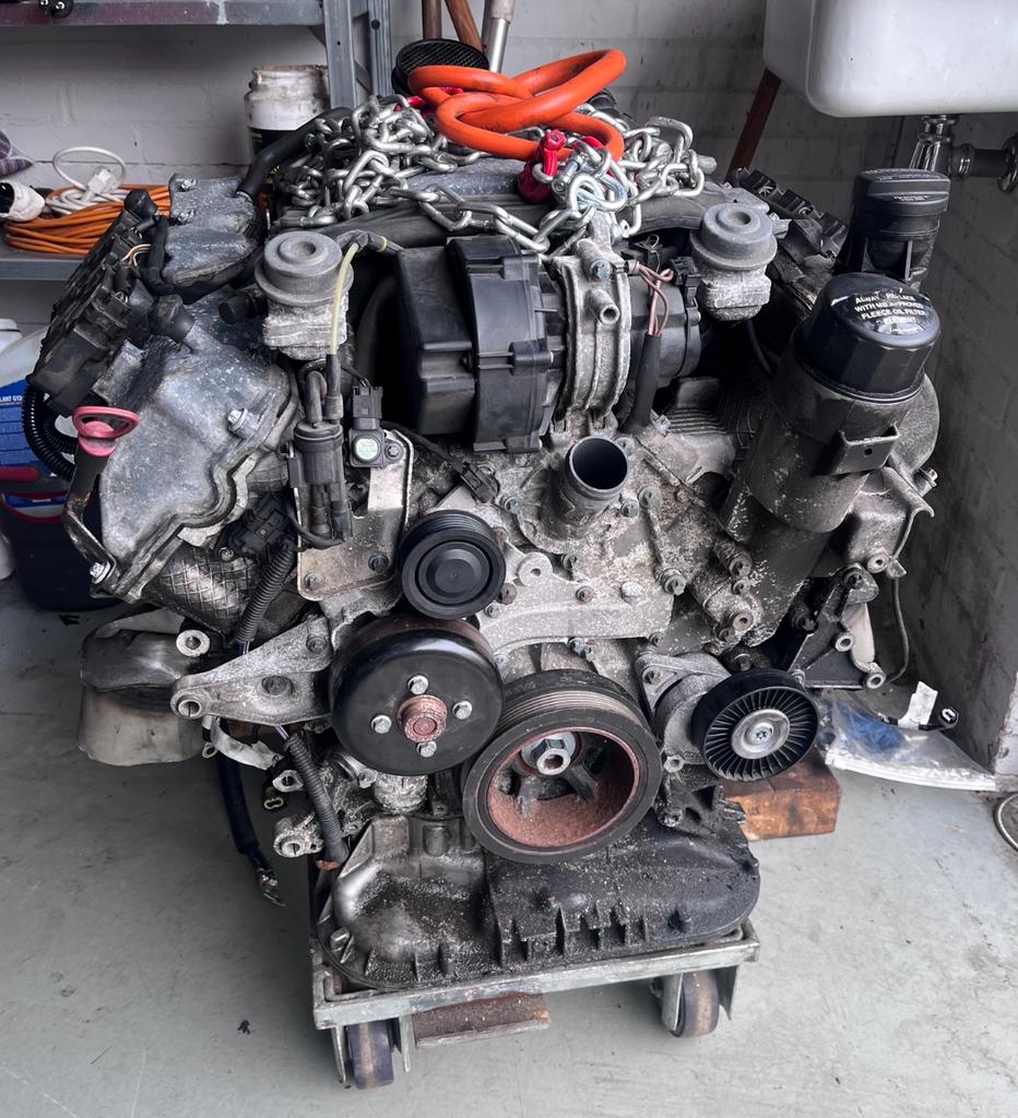 Mercedes motorblok S350 W220 M112.972 (defect), Ophalen