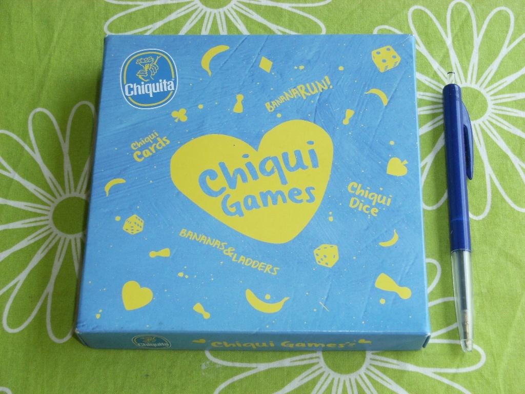 Chiquita spellendoos met unieke speelkaarten, Een of twee spelers, Ophalen of Verzenden, Zo goed als nieuw