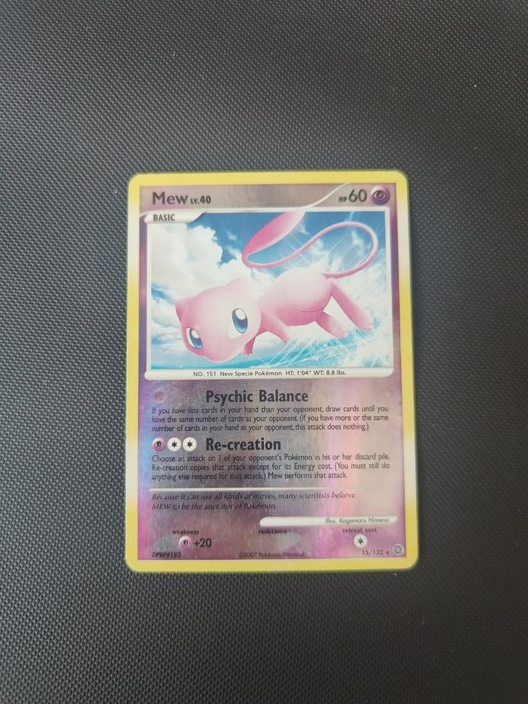 Mew lv. 40 reverse holo (15/132), Ophalen of Verzenden, Zo goed als nieuw
