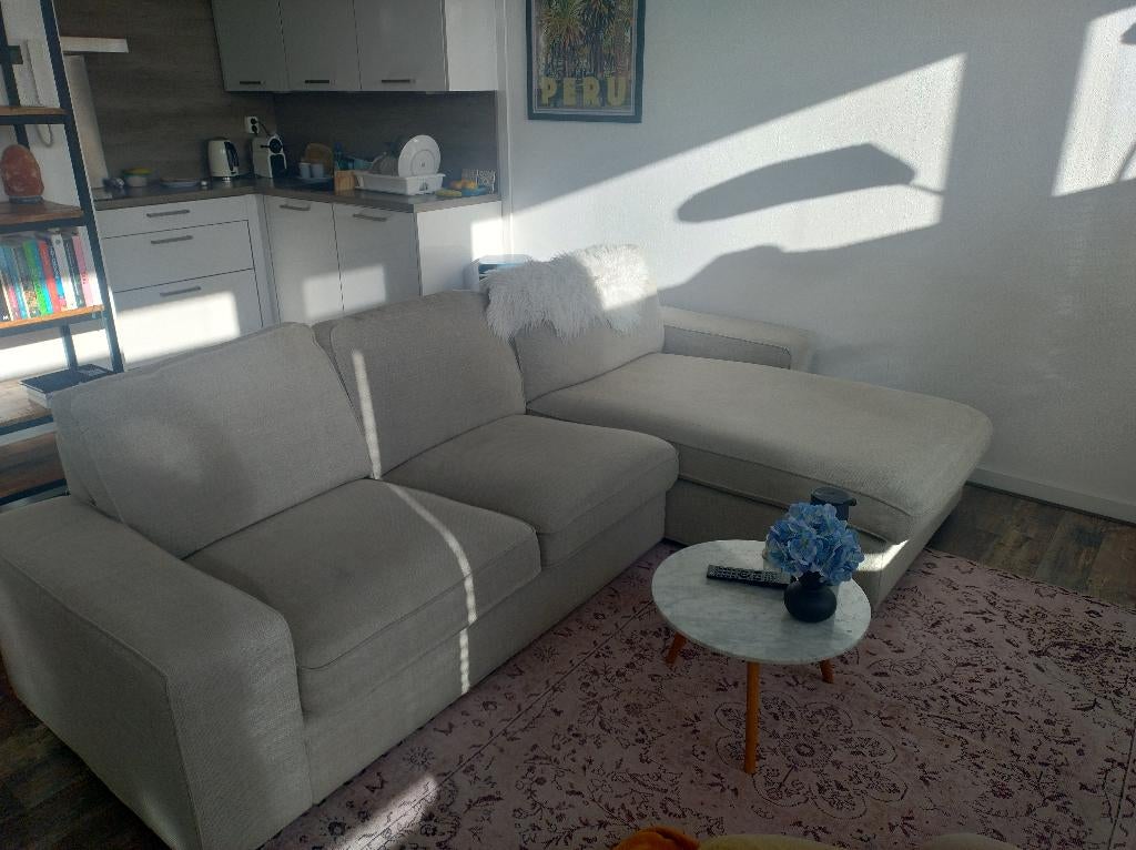 Kivik bank met chaise longue, Ophalen, 250 tot 300 cm, Gebruikt, Vierpersoons of meer