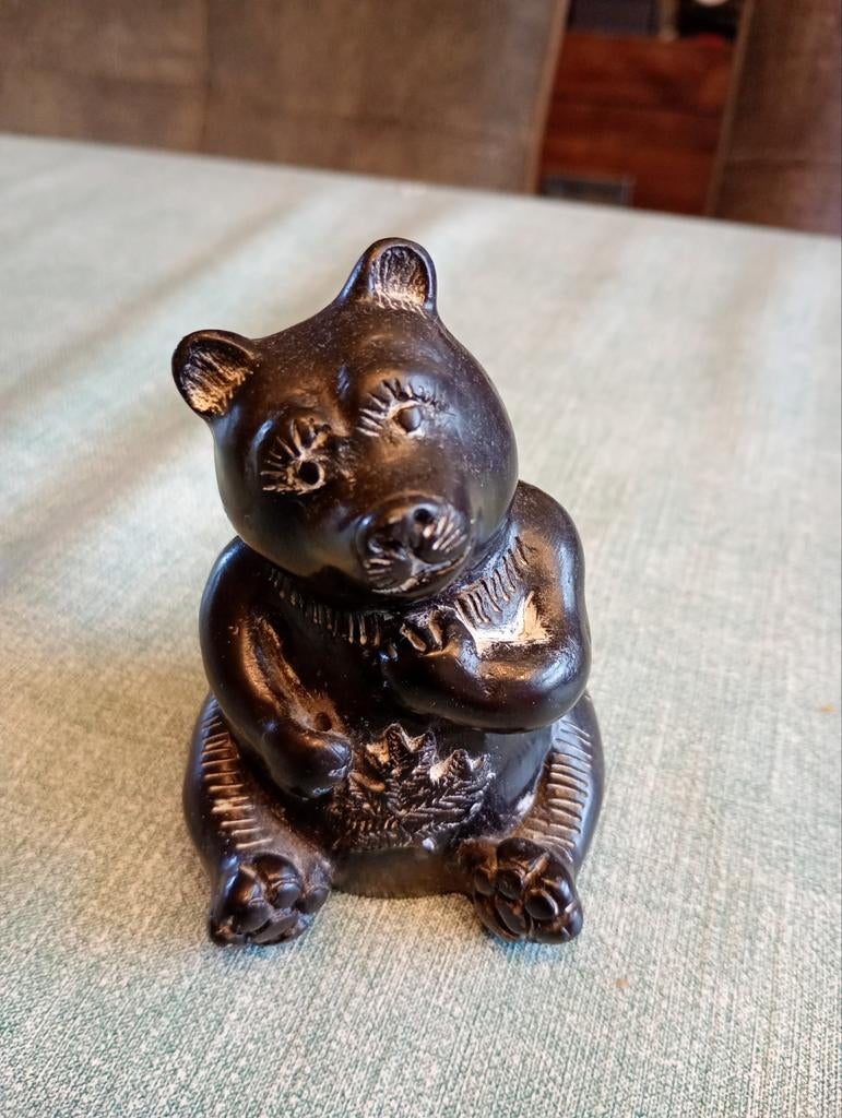 Canadese beertje  Canada speksteen Inuit the Wolf sculptures, Ophalen of Verzenden, Zo goed als nieuw, Dier