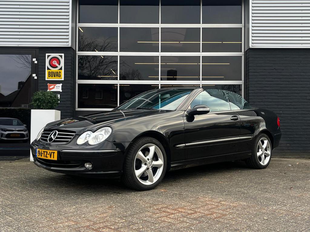 Mercedes-Benz CLK-Klasse 320 Elegance, Cabrio Automaat, Memo, Automaat, Achterwielaandrijving, Gebruikt, Zwart