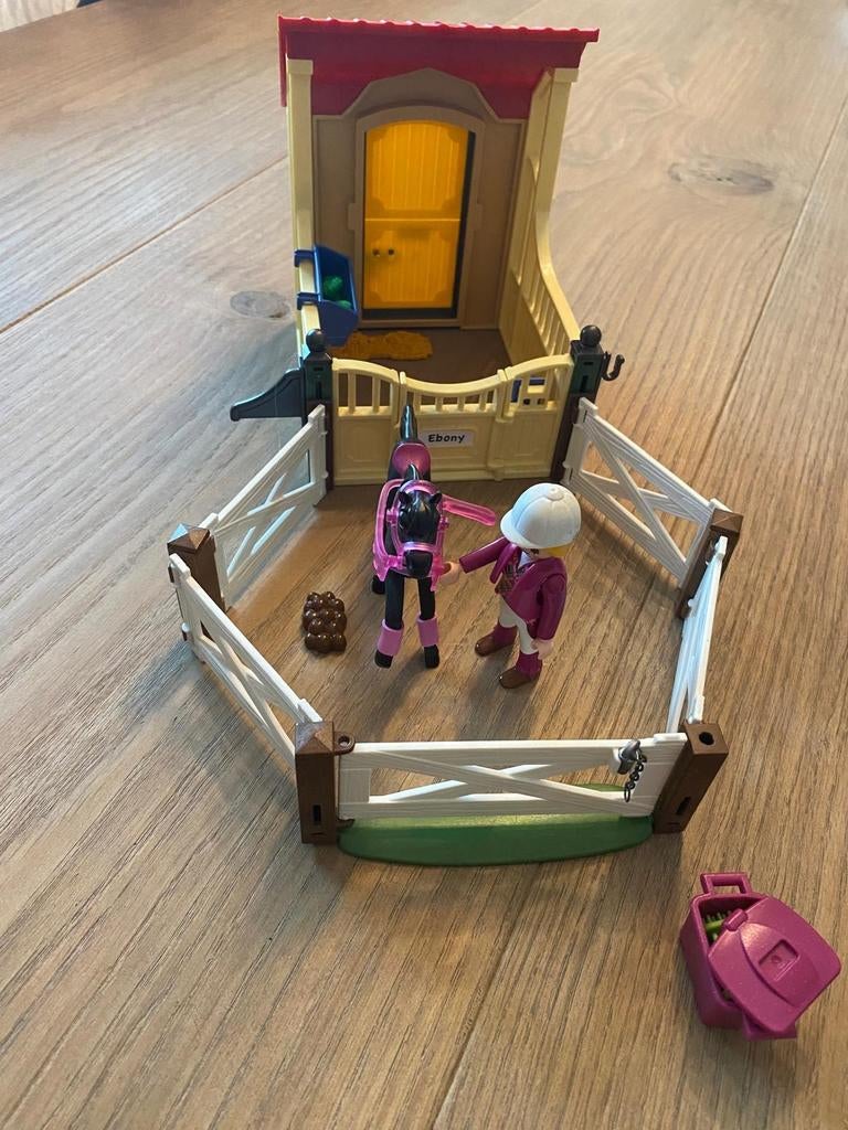 Playmobil Paardenstal met paard en ruiter (9634), Ophalen of Verzenden, Gebruikt, Jongen of Meisje